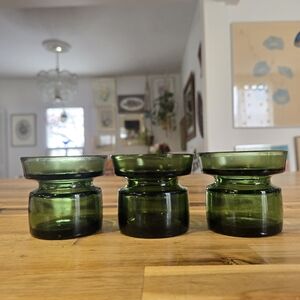 Vintage DANSK glass Candleholders